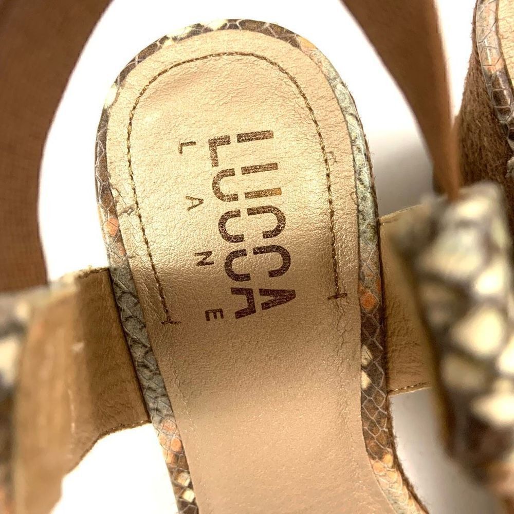 LUCCA LANE Leather Ankle Espadrilles - Picture 5 of 9